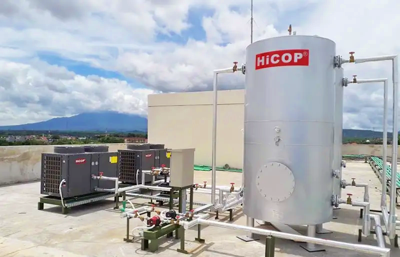 Sistem Heat Pump Water Heater di rumah sakit