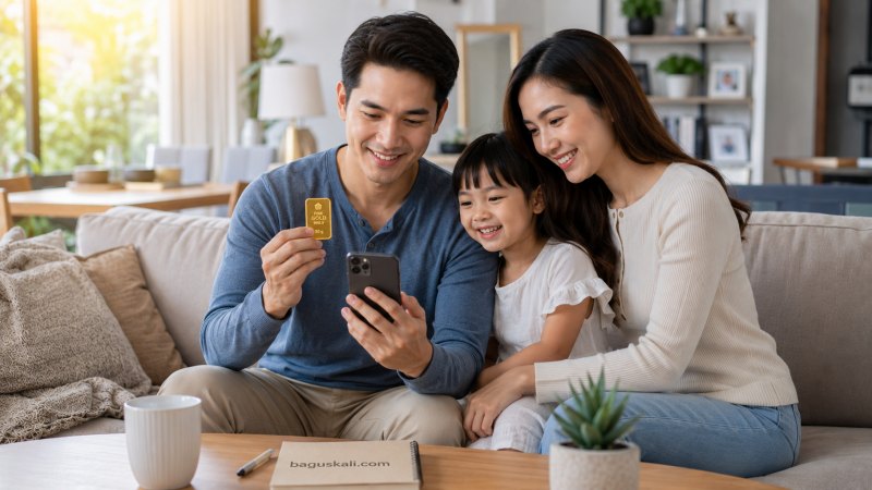 Kombinasi investasi logam mulia dan asuransi kesehatan keluarga untuk perlindungan masa depan.